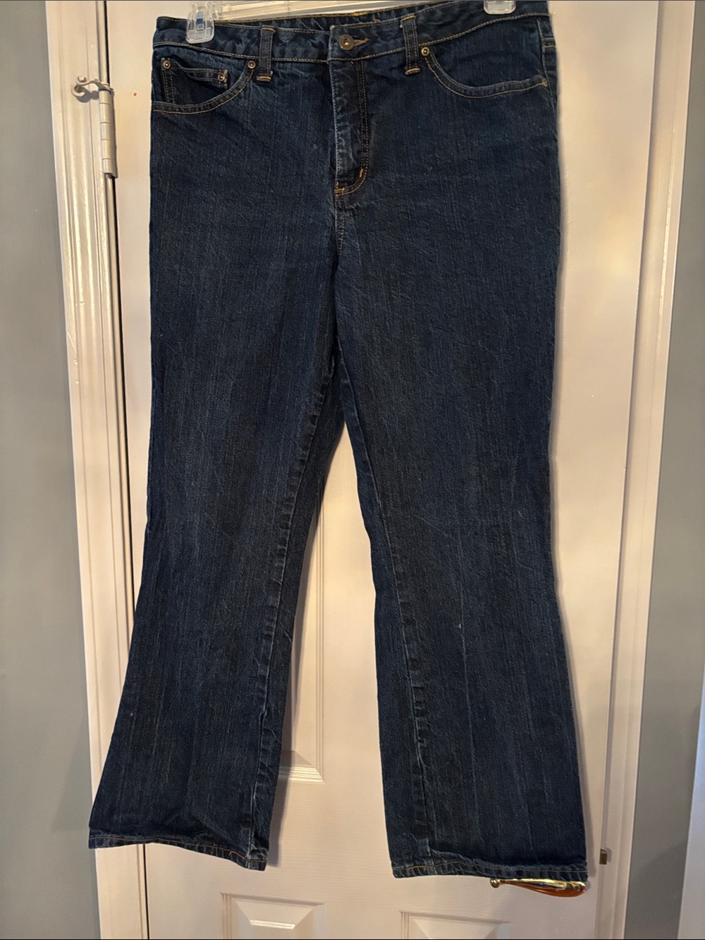 St. John's Bay Dark Blue Boot Cut Secretly Slender Jeans